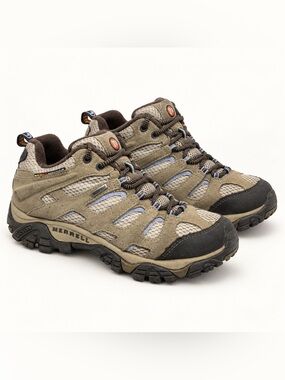 Merrell Moab Mid Waterproof Hiking Boots Women’s 8.5 Dusty Olive J88790